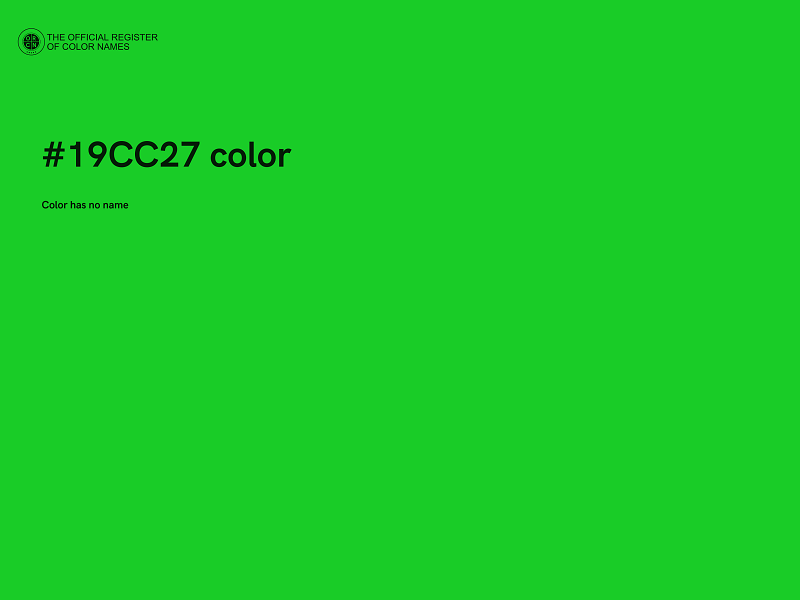 #19CC27 color image