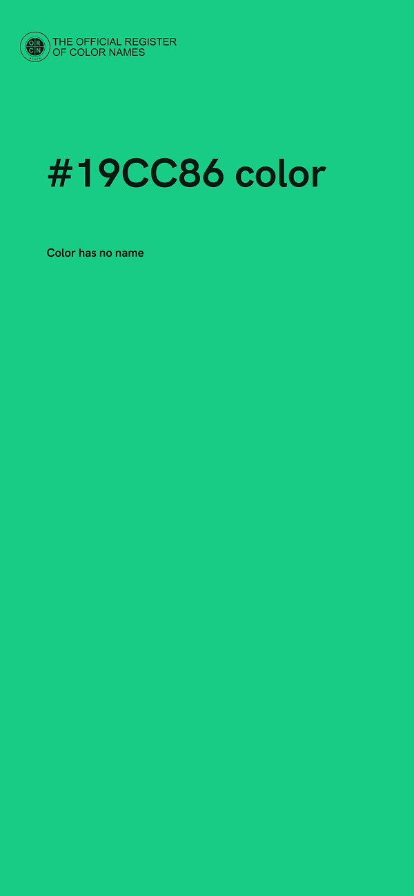 #19CC86 color image
