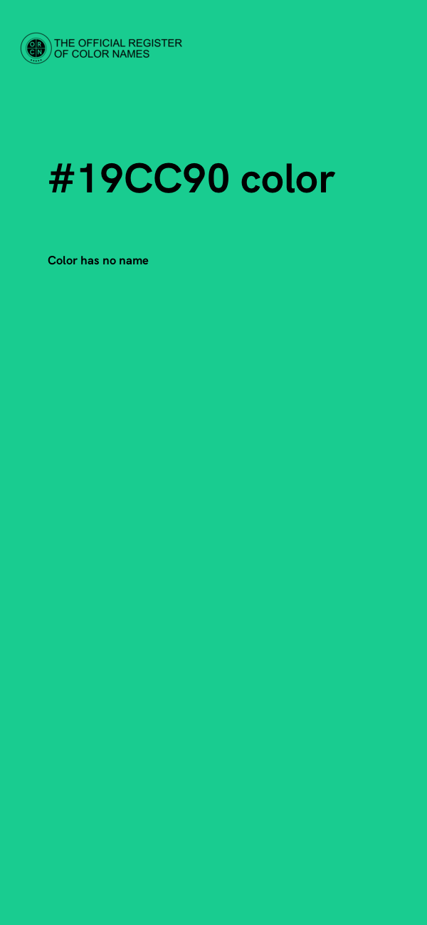 #19CC90 color image