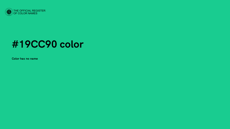 #19CC90 color image