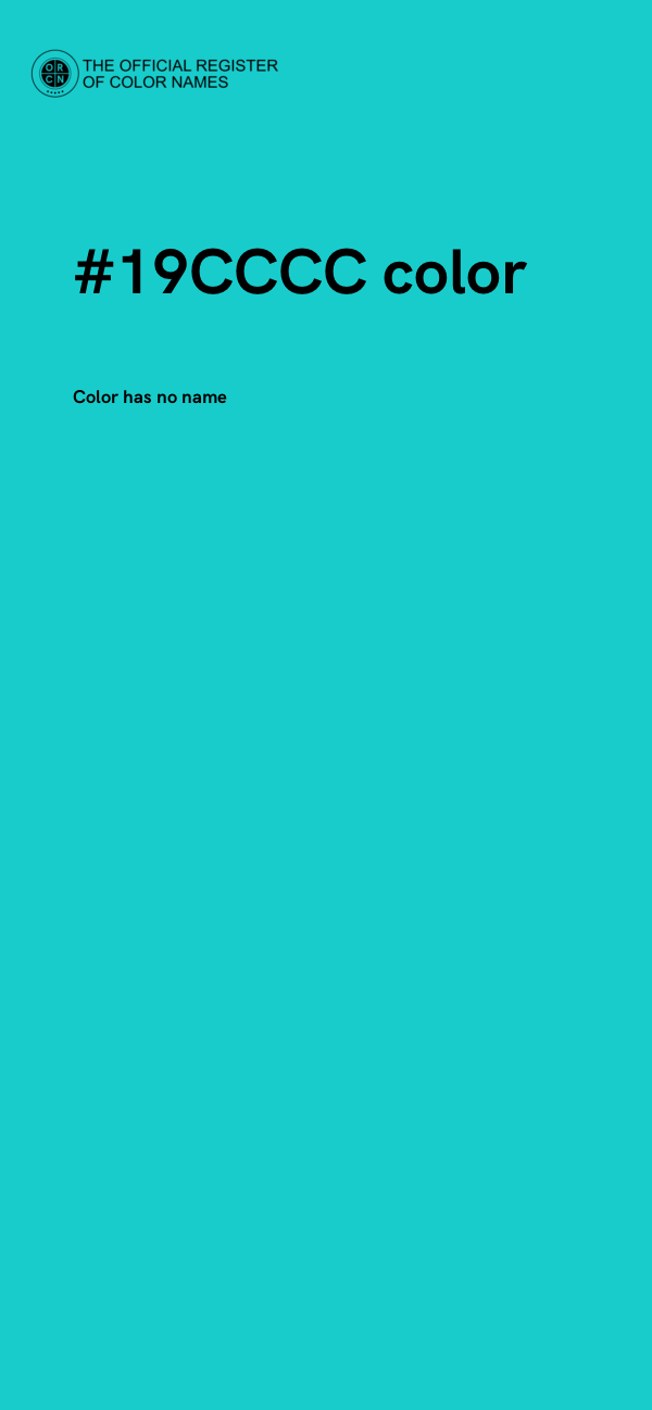 #19CCCC color image
