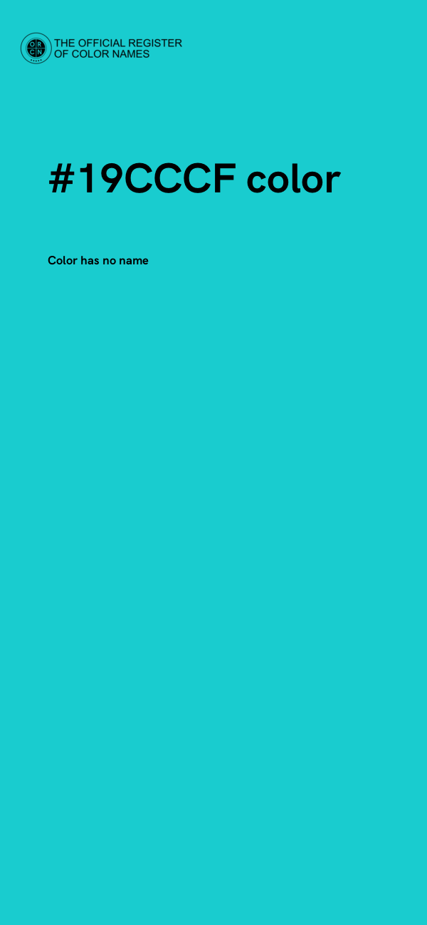 #19CCCF color image