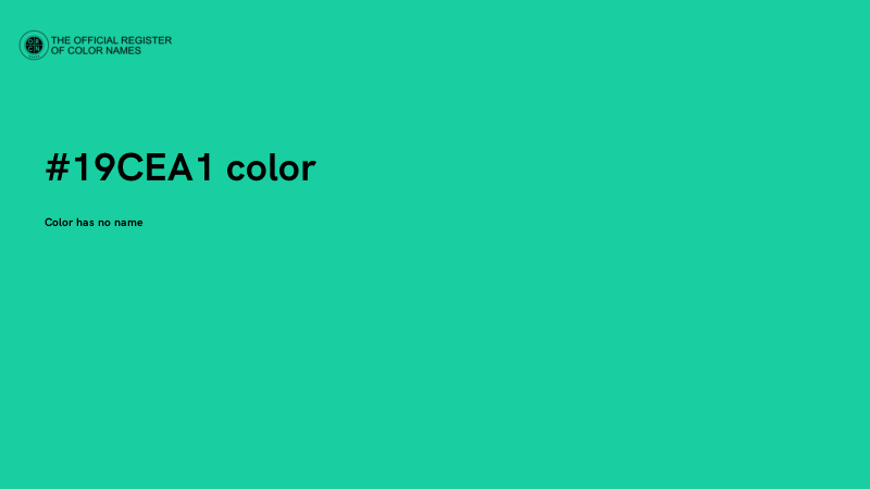 #19CEA1 color image