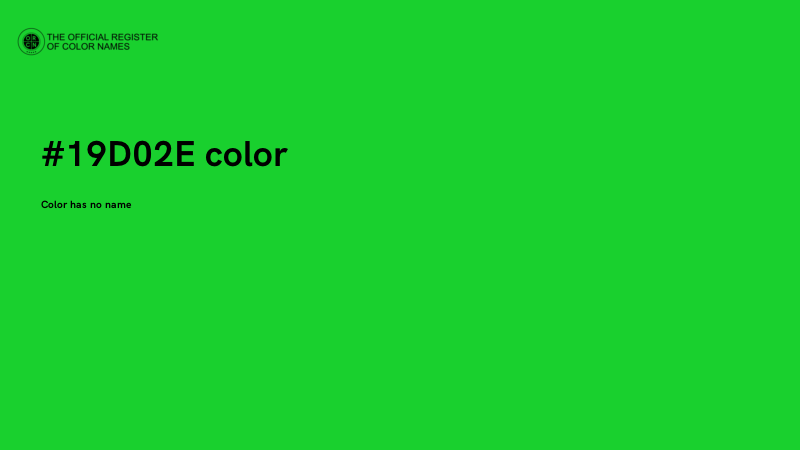 #19D02E color image