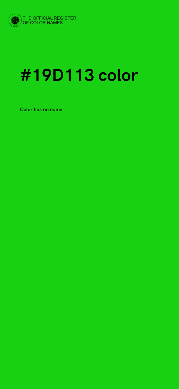 #19D113 color image