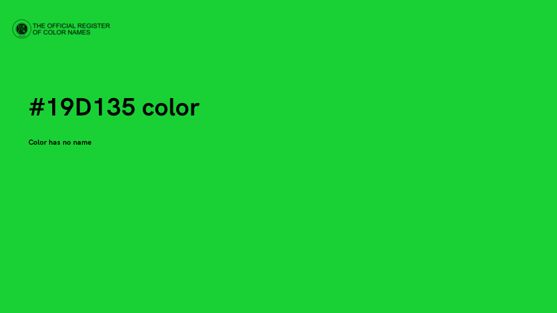 #19D135 color image