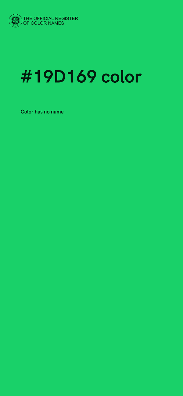 #19D169 color image