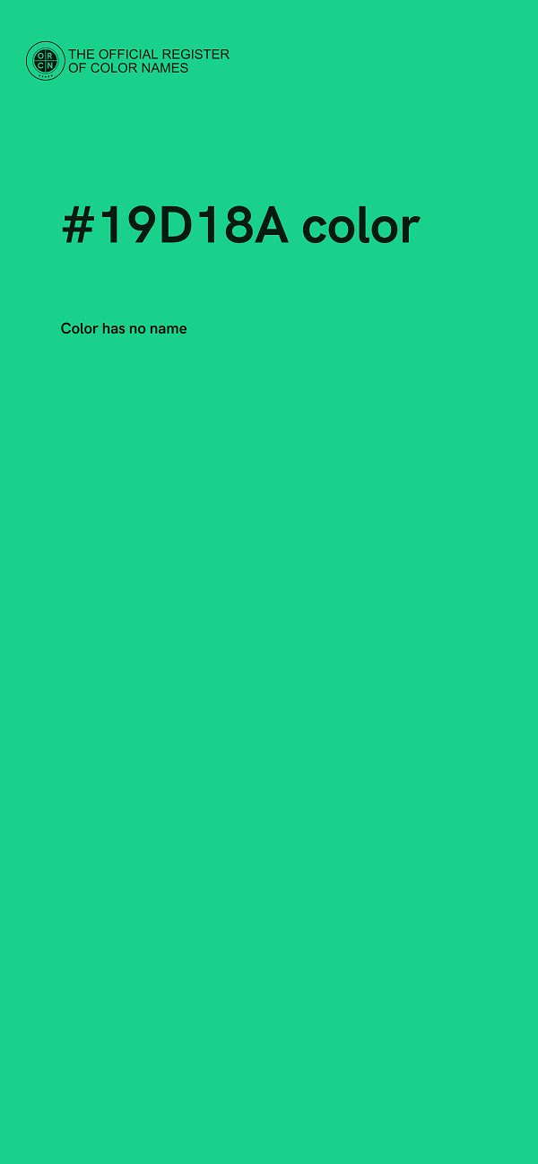 #19D18A color image