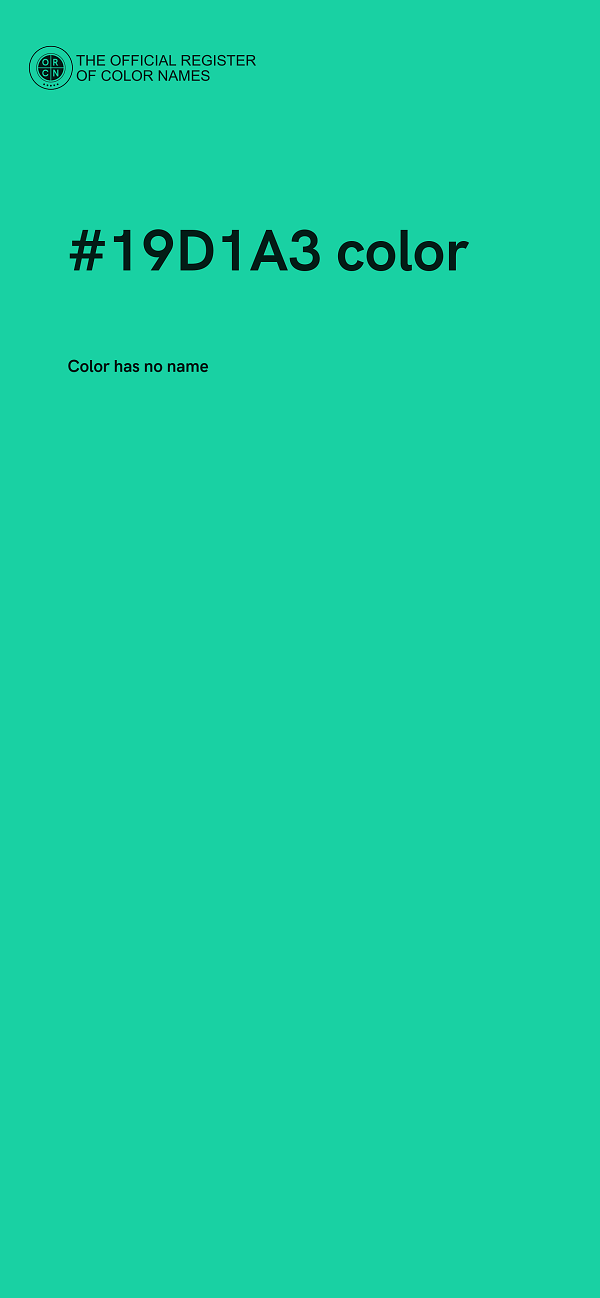 #19D1A3 color image
