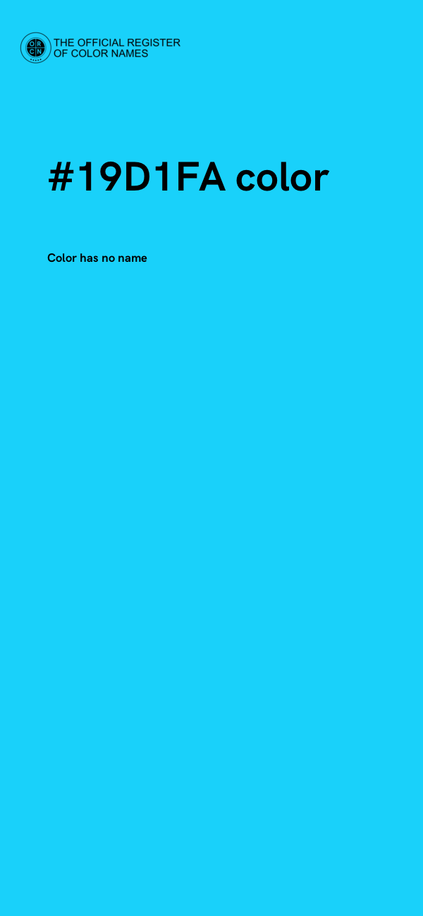 #19D1FA color image
