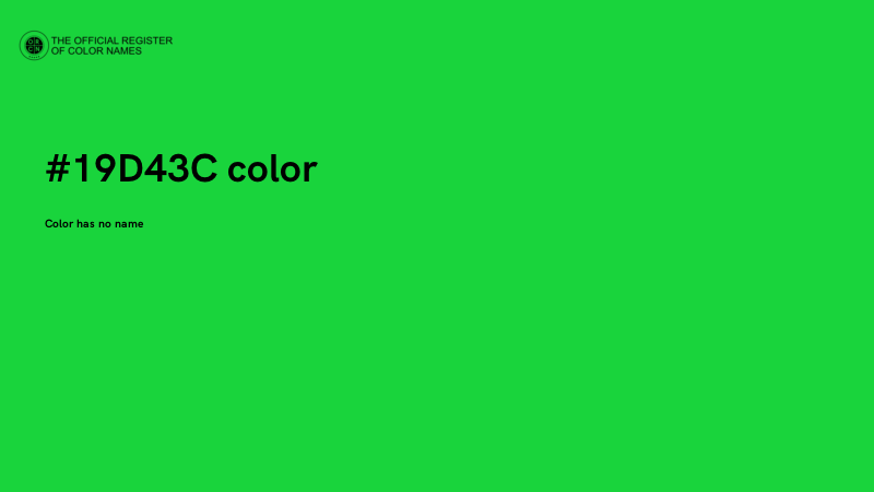 #19D43C color image