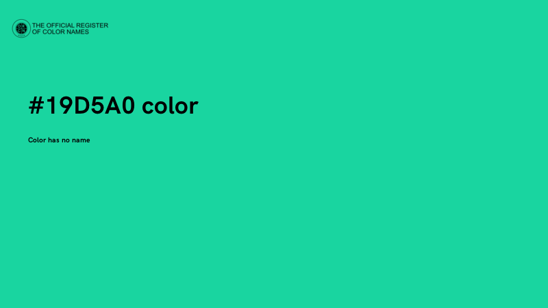 #19D5A0 color image