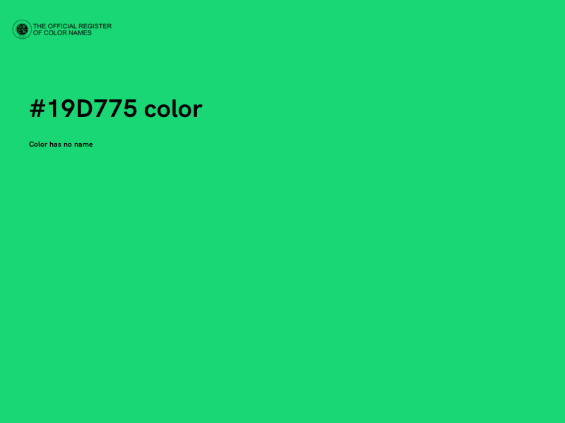 #19D775 color image