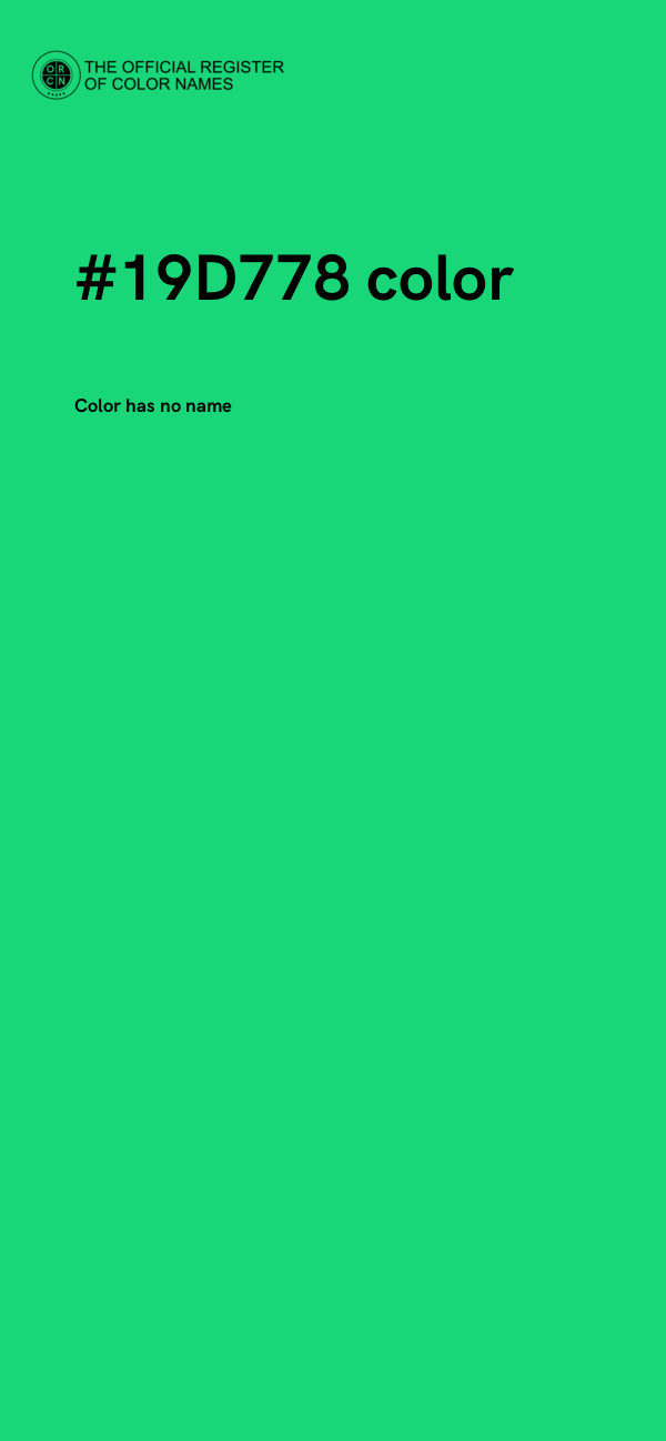 #19D778 color image