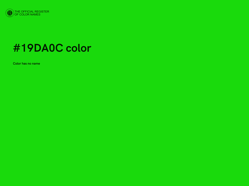 #19DA0C color image