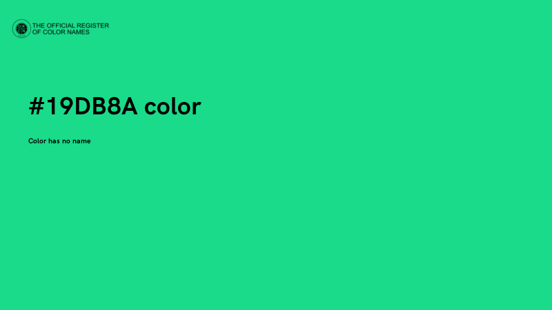 #19DB8A color image