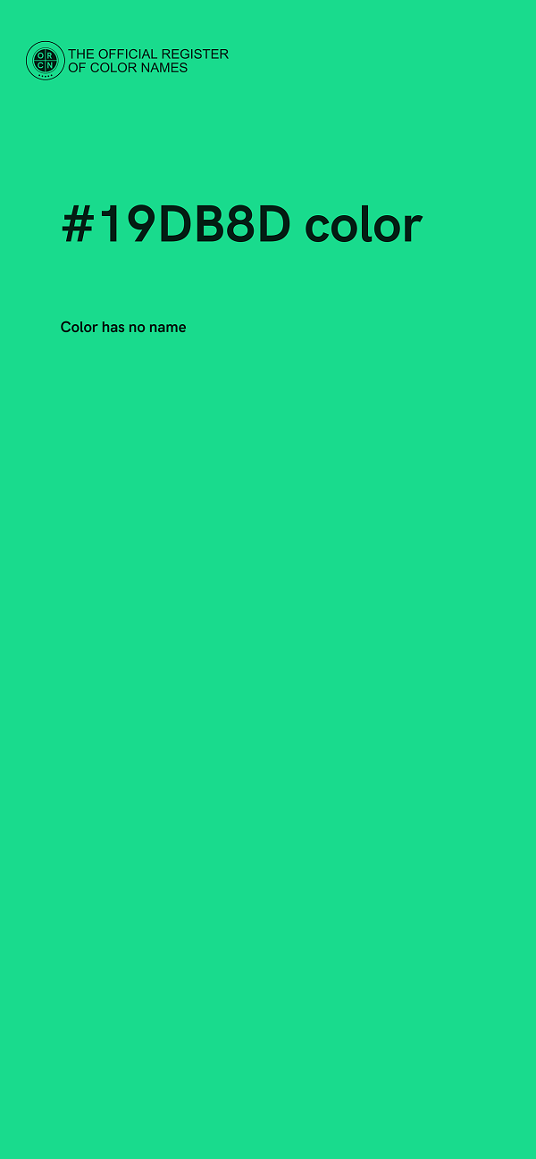 #19DB8D color image
