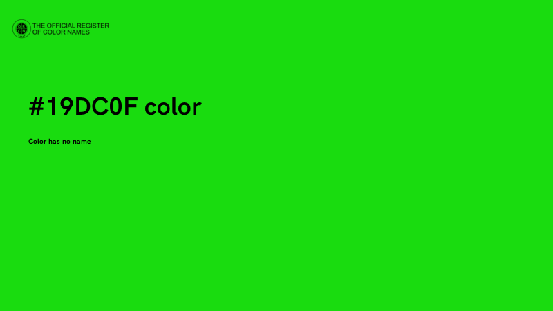 #19DC0F color image
