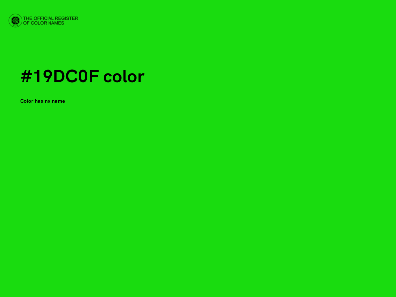 #19DC0F color image