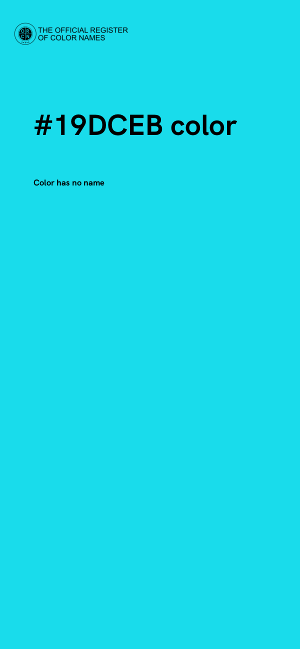 #19DCEB color image