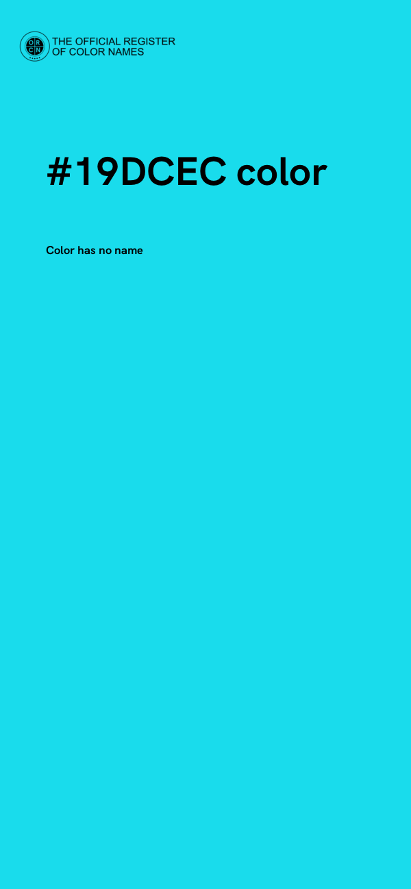 #19DCEC color image