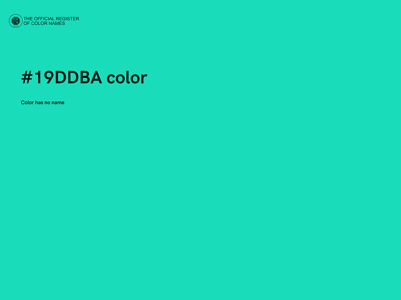 #19DDBA color image