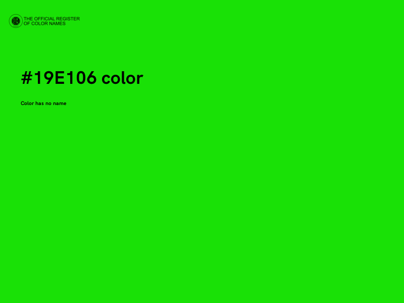 #19E106 color image