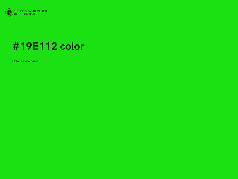 #19E112 color image