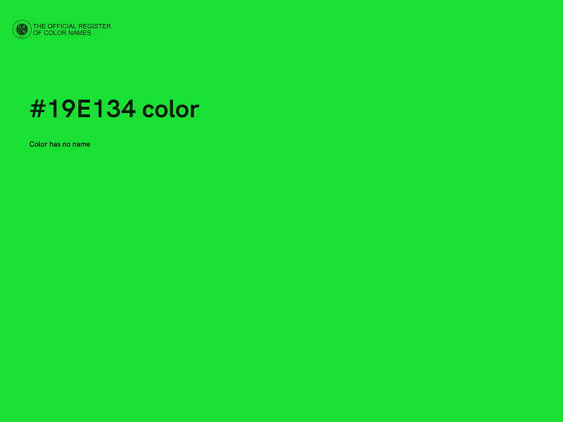 #19E134 color image