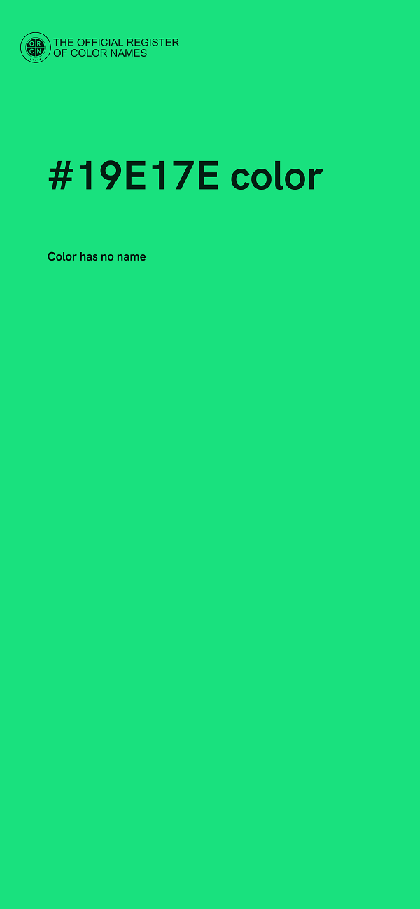 #19E17E color image