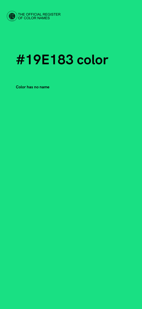 #19E183 color image