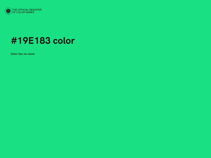 #19E183 color image