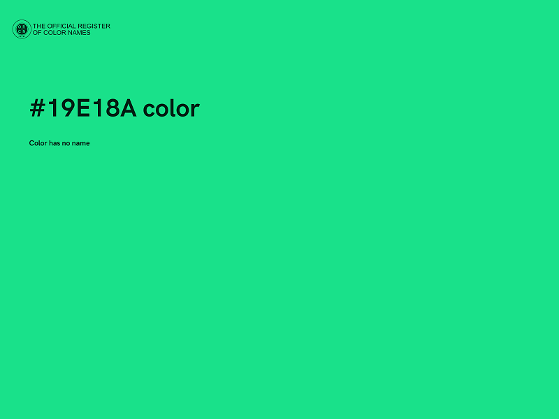 #19E18A color image