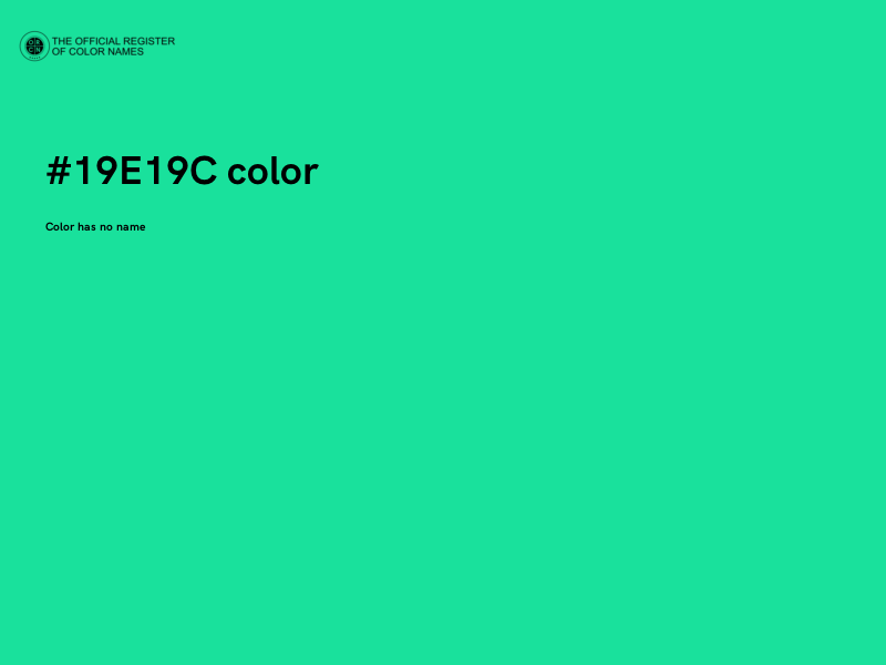 #19E19C color image