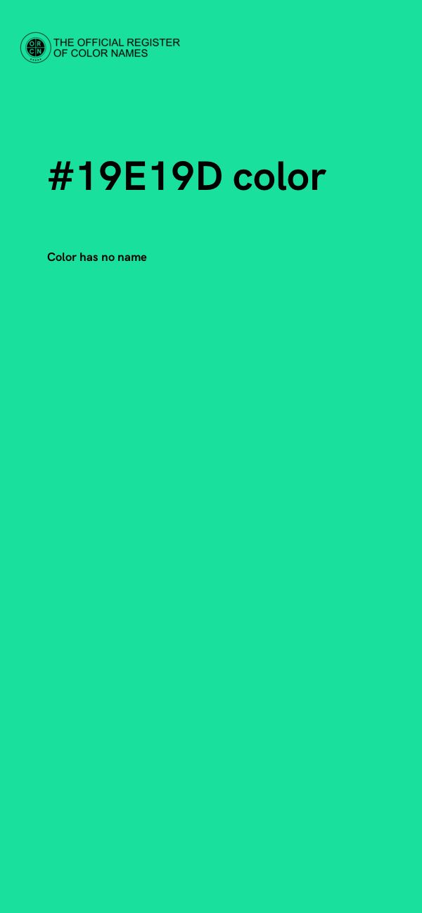 #19E19D color image