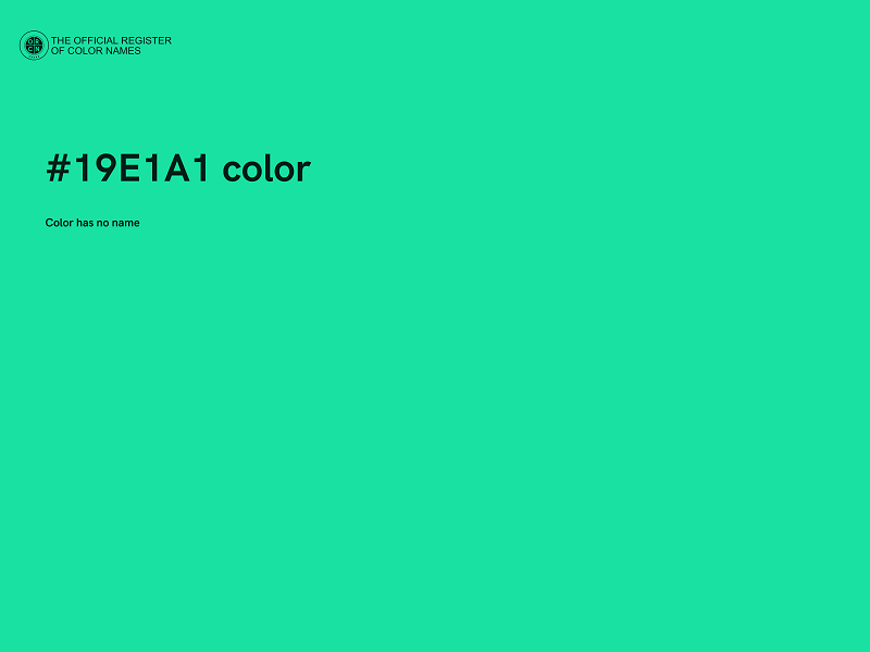 #19E1A1 color image