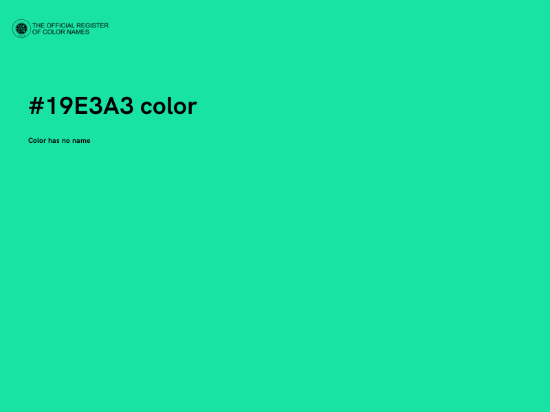 #19E3A3 color image