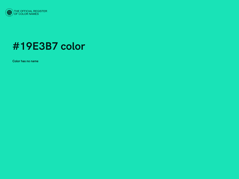 #19E3B7 color image