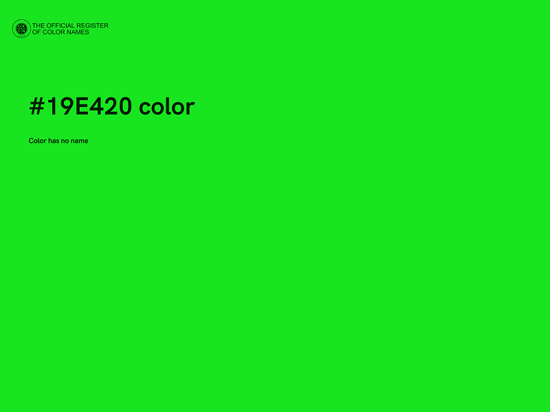 #19E420 color image