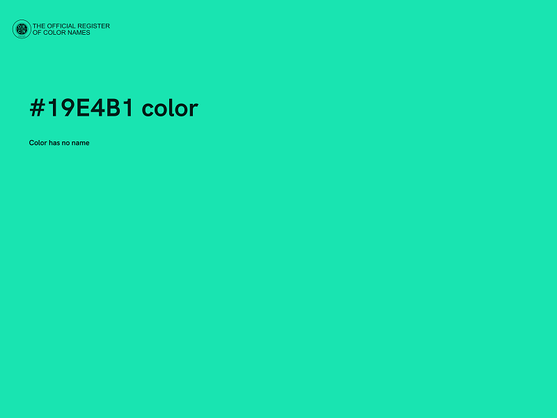 #19E4B1 color image