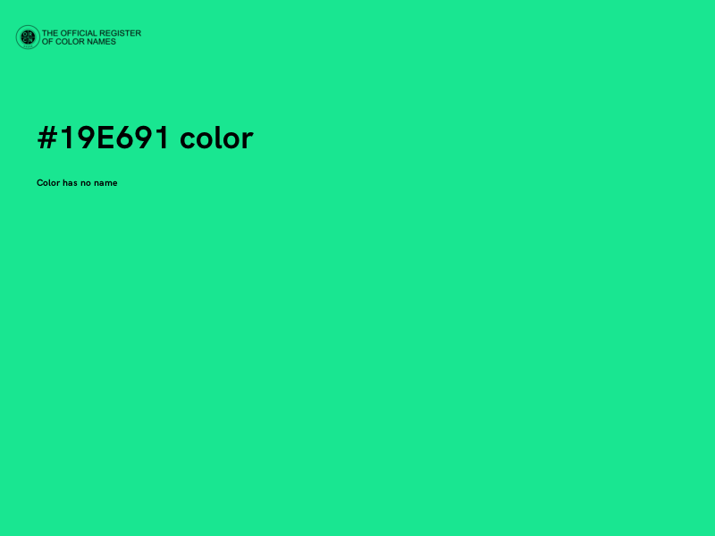 #19E691 color image