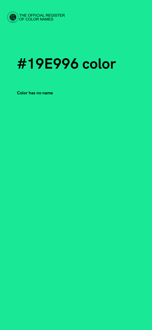#19E996 color image