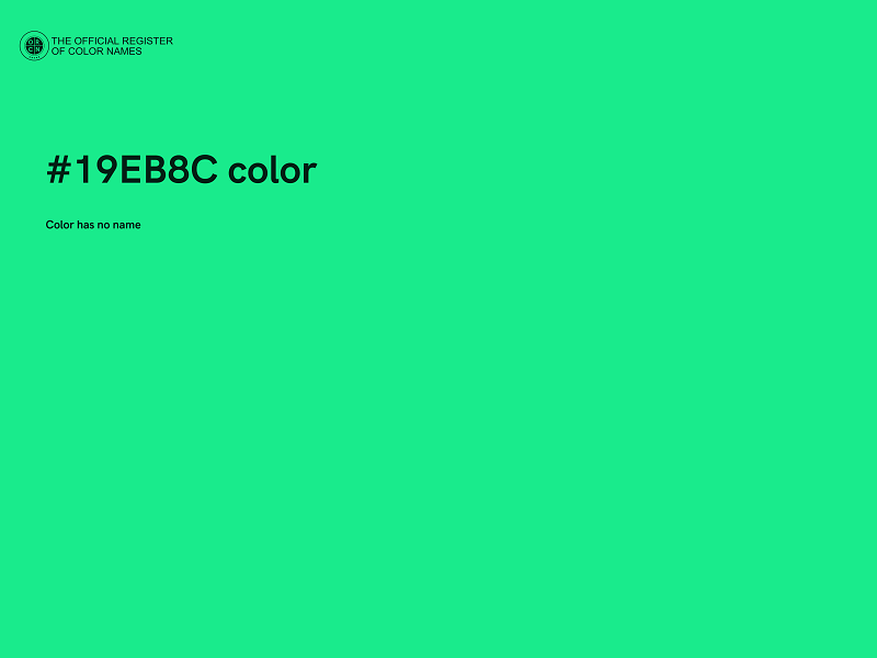 #19EB8C color image