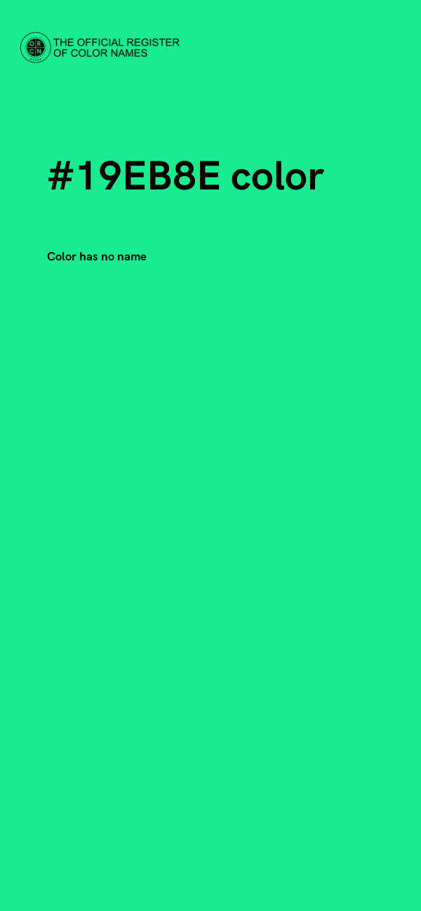 #19EB8E color image