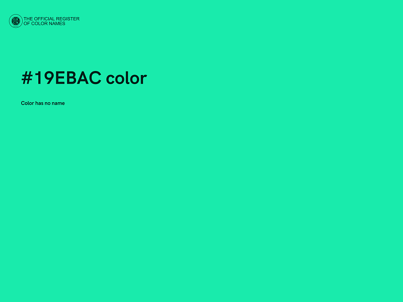 #19EBAC color image