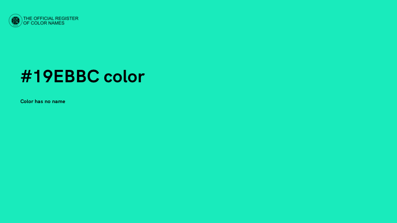 #19EBBC color image