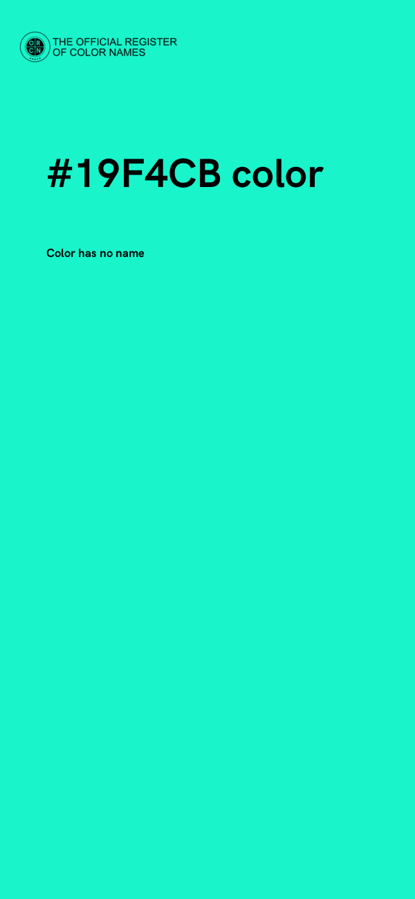 #19F4CB color image