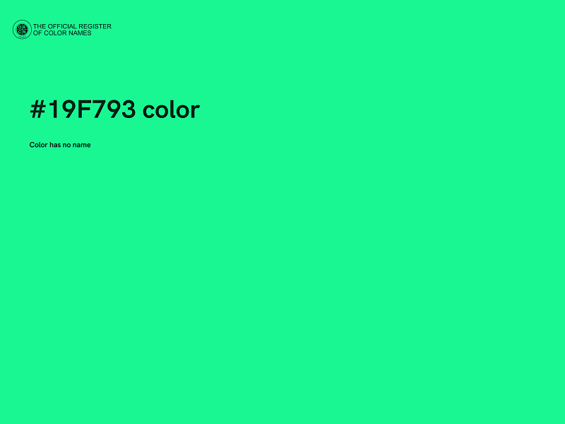 #19F793 color image
