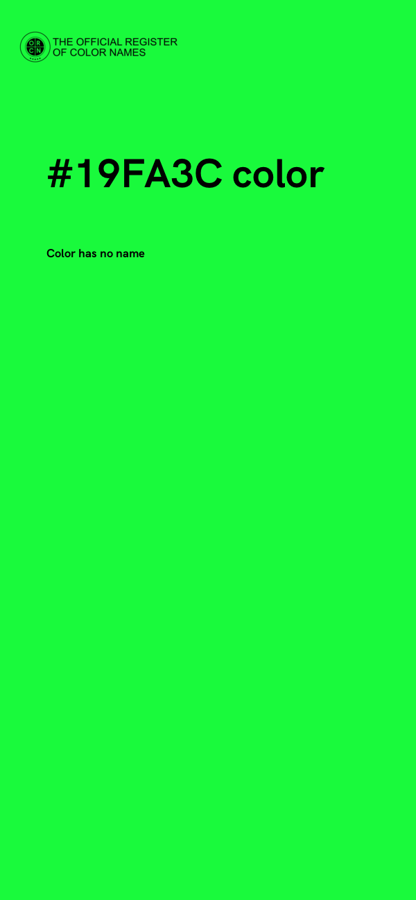 #19FA3C color image