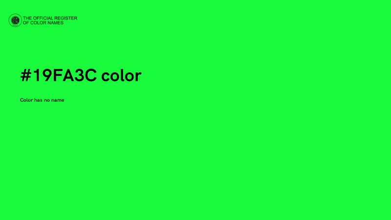 #19FA3C color image